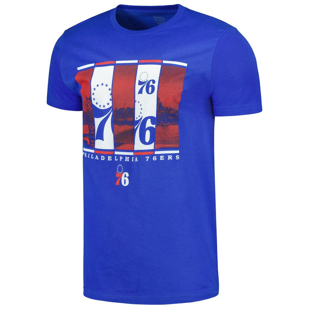 NBA - Philadelphia 76ers Stadium Essentials City Skyline T-Shirt - Royal