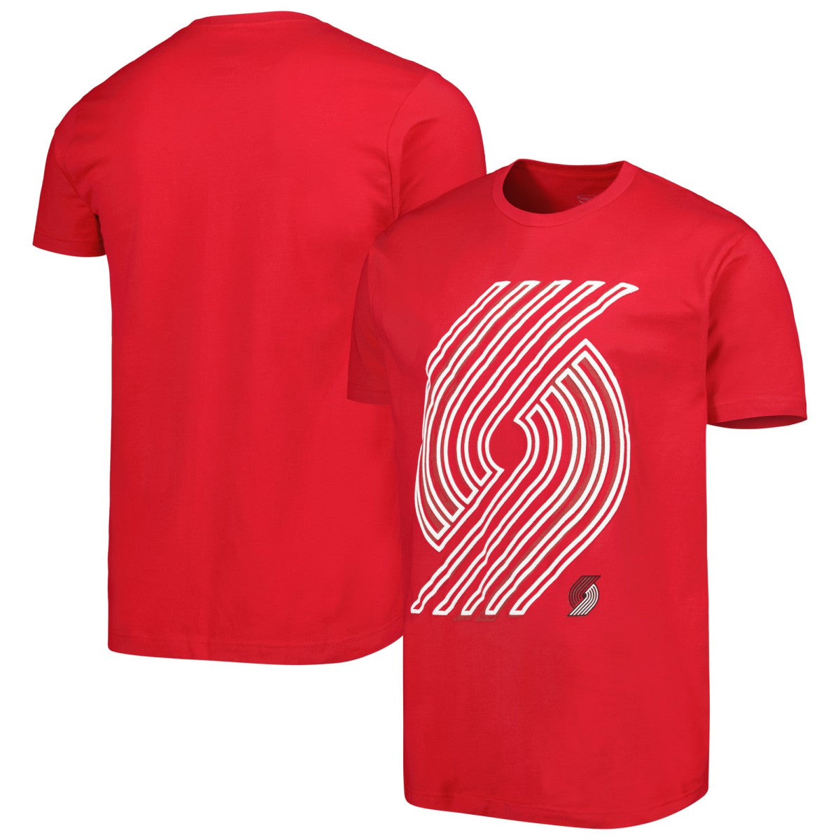 NBA - Portland Trail Blazers Stadium Essentials Unisex Element Logo Pop T-Shirt - Red
