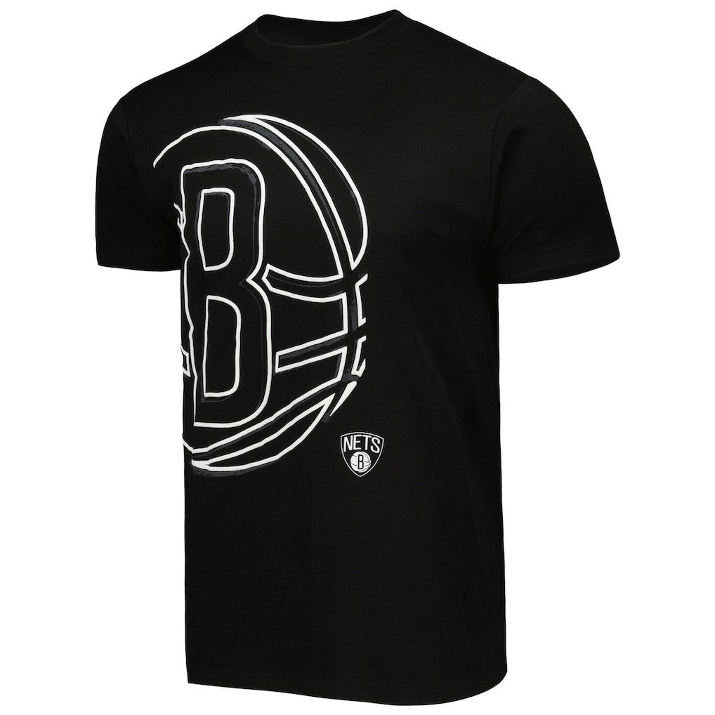 NBA - Brooklyn Nets Stadium Essentials Unisex Element Logo Pop T-Shirt - Black