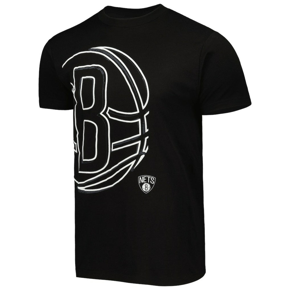 NBA - Brooklyn Nets Stadium Essentials Unisex Element Logo Pop T-Shirt - Black