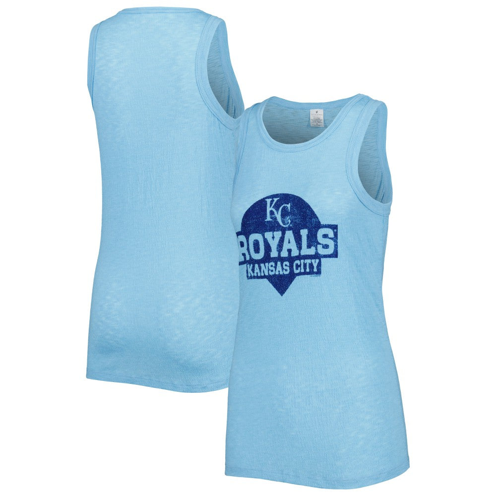 Kansas City Royals Soft as a Grape Women's Tri-Blend Tank Top Near Me