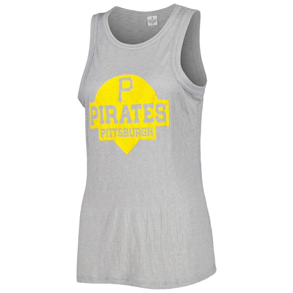 Pittsburgh Pirates Soft as a Grape Women's Tri-Blend Tank Top On Sale