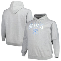 St. Louis Blues - Fanatics Special Edition 2.0 Big & Tall Wordmark Pullover Hoodie Heather Gray