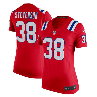 Rhamondre Stevenson New England Patriots Women's Team Game Jersey - Red | NFL Jerseys
