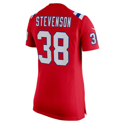 Rhamondre Stevenson New England Patriots Women's Team Game Jersey - Red | NFL Jerseys