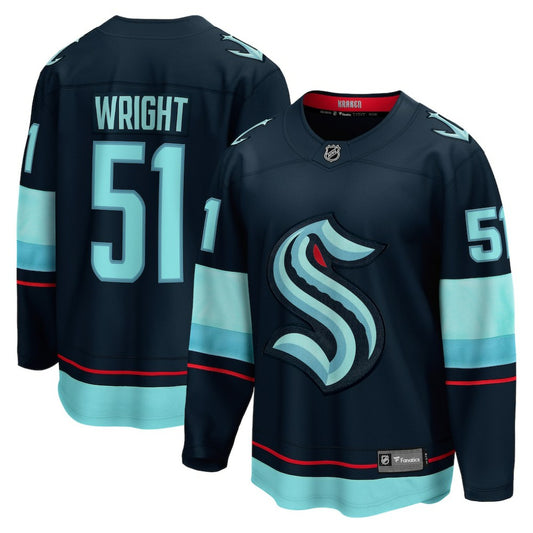 Shane Wright Seattle Kraken Fanatics Men's Home Breakaway Player Jersey - Deep Sea Blue | NHL Jerseys