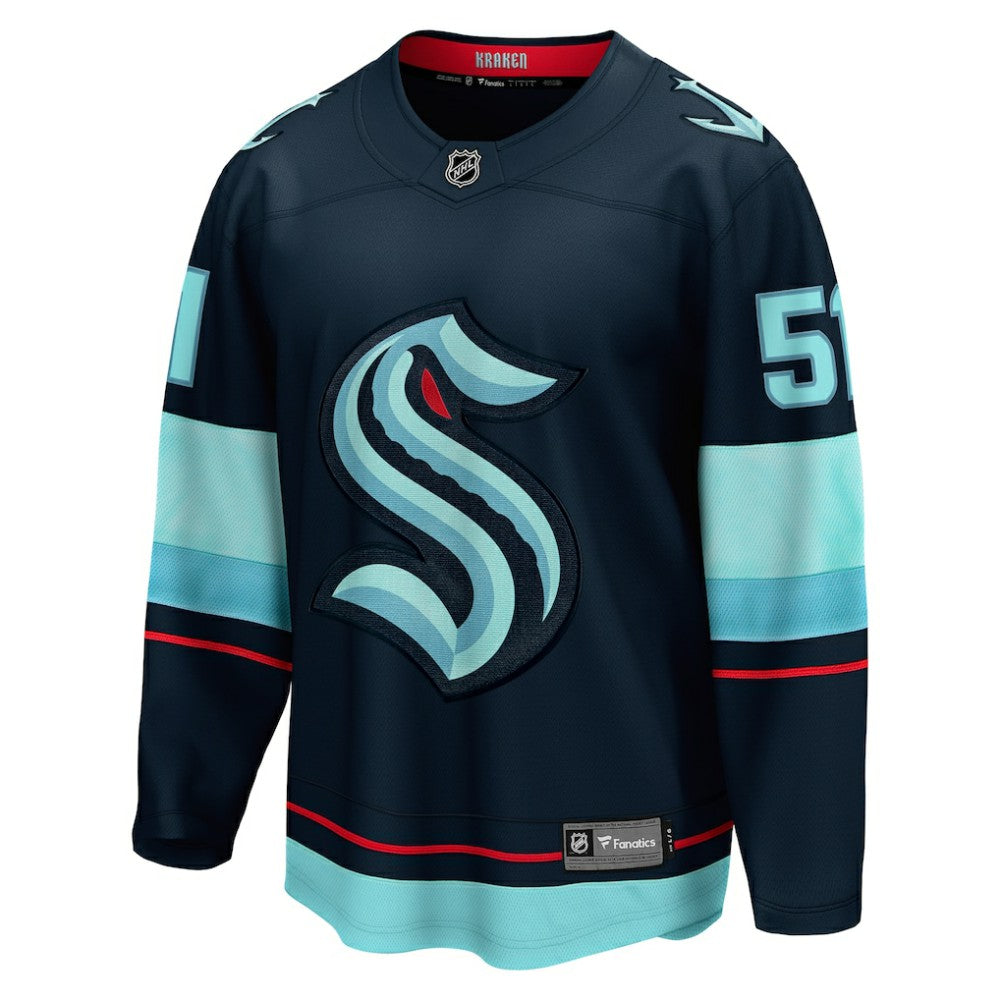Shane Wright Seattle Kraken Fanatics Men's Home Breakaway Player Jersey Deep Sea Blue