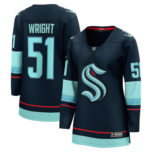 Shane Wright Seattle Kraken Fanatics Women's Home Breakaway Jersey - Deep Sea Blue | NHL Jerseys