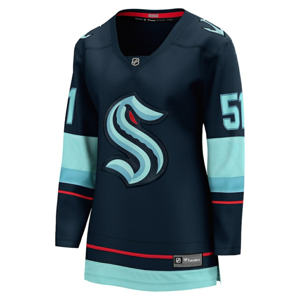 Shane Wright Seattle Kraken Fanatics Women's Home Breakaway Jersey Deep Sea Blue