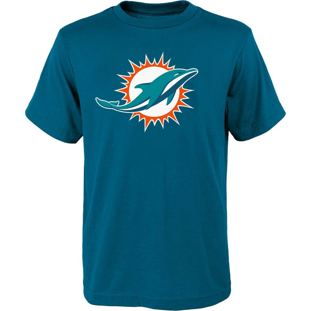Miami Dolphins Outerstuff Youth Primary Logo T-Shirt Aqua - NFL