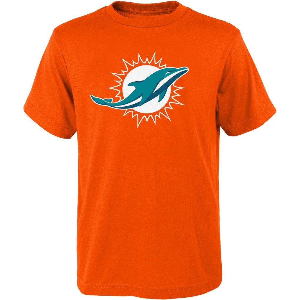 Miami Dolphins Outerstuff Youth Primary Logo T-Shirt Orange - NFL