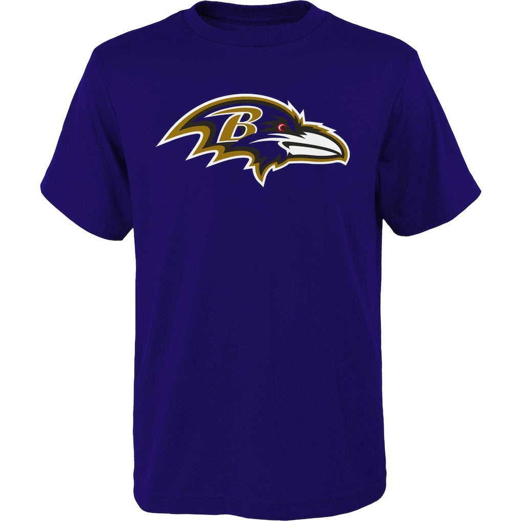 Baltimore Ravens Outerstuff Youth Primary Logo T-Shirt Purple - NFL