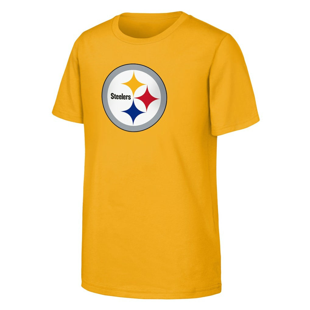Pittsburgh Steelers Outerstuff Youth Primary Logo T-Shirt Gold - NFL