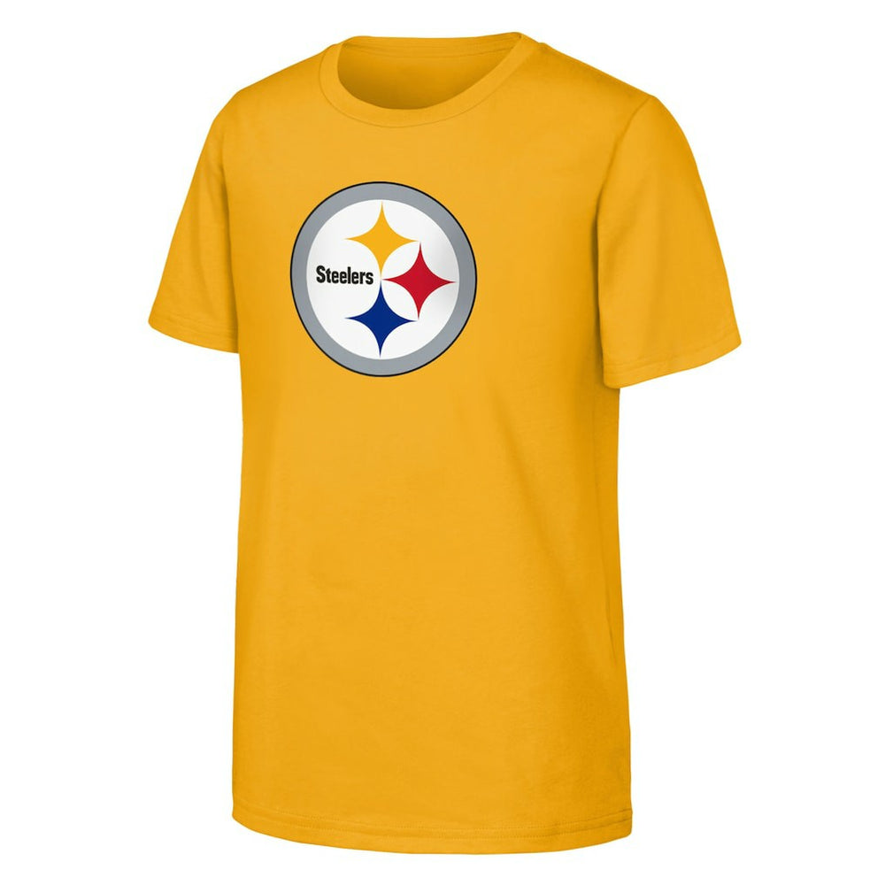 Pittsburgh Steelers Outerstuff Youth Primary Logo T-Shirt Gold - NFL