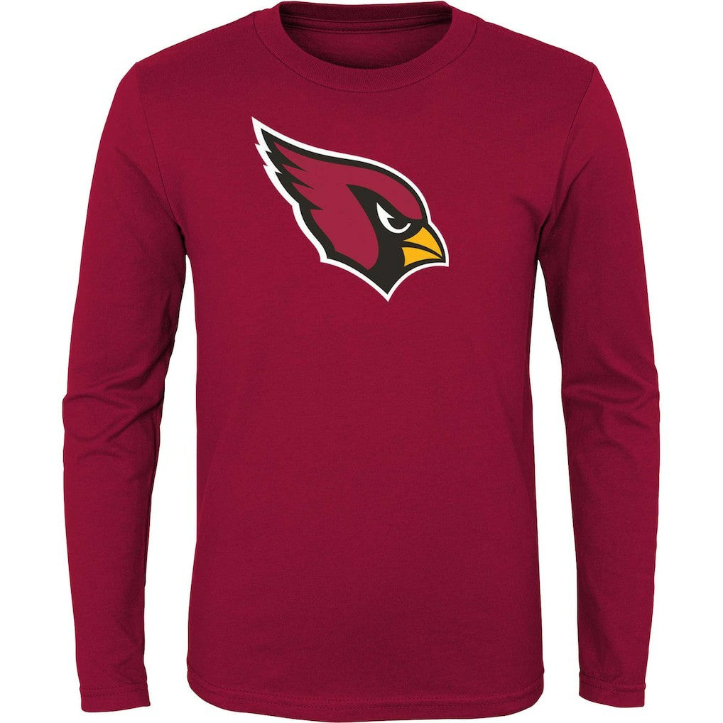 Arizona Cardinals Youth Primary Logo Long Sleeve T-Shirt Cardinal - NFL