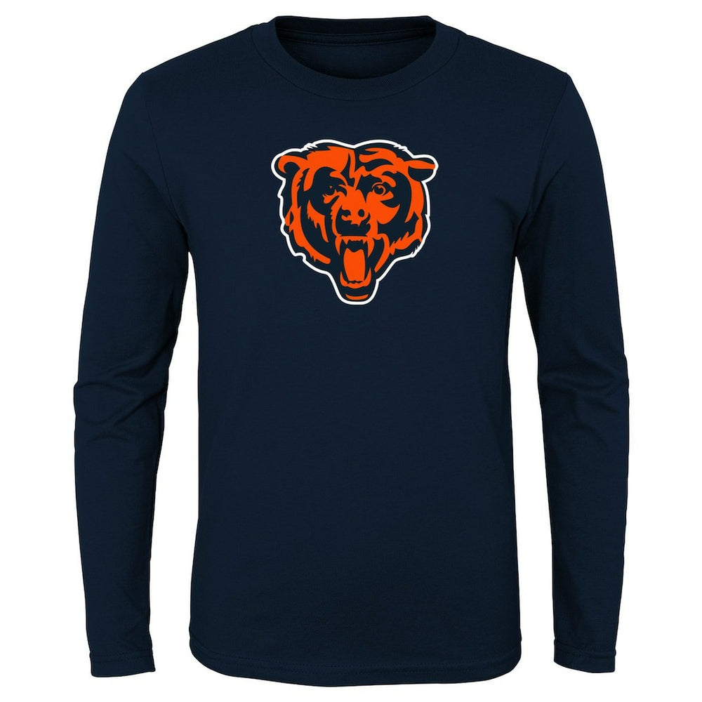 Chicago Bears Youth Primary Logo Long Sleeve T-Shirt Navy - NFL