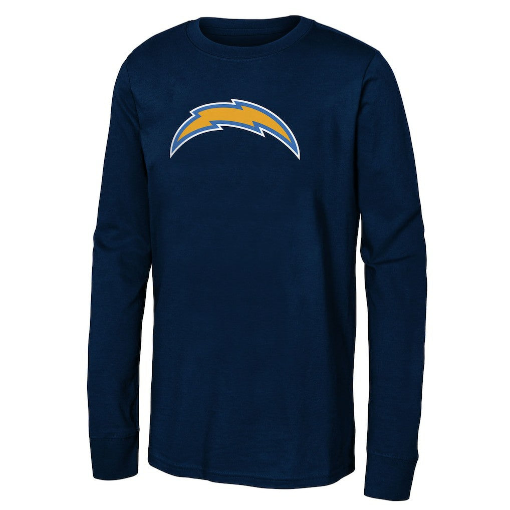 Los Angeles Chargers Youth Primary Logo Long Sleeve T-Shirt Navy - NFL