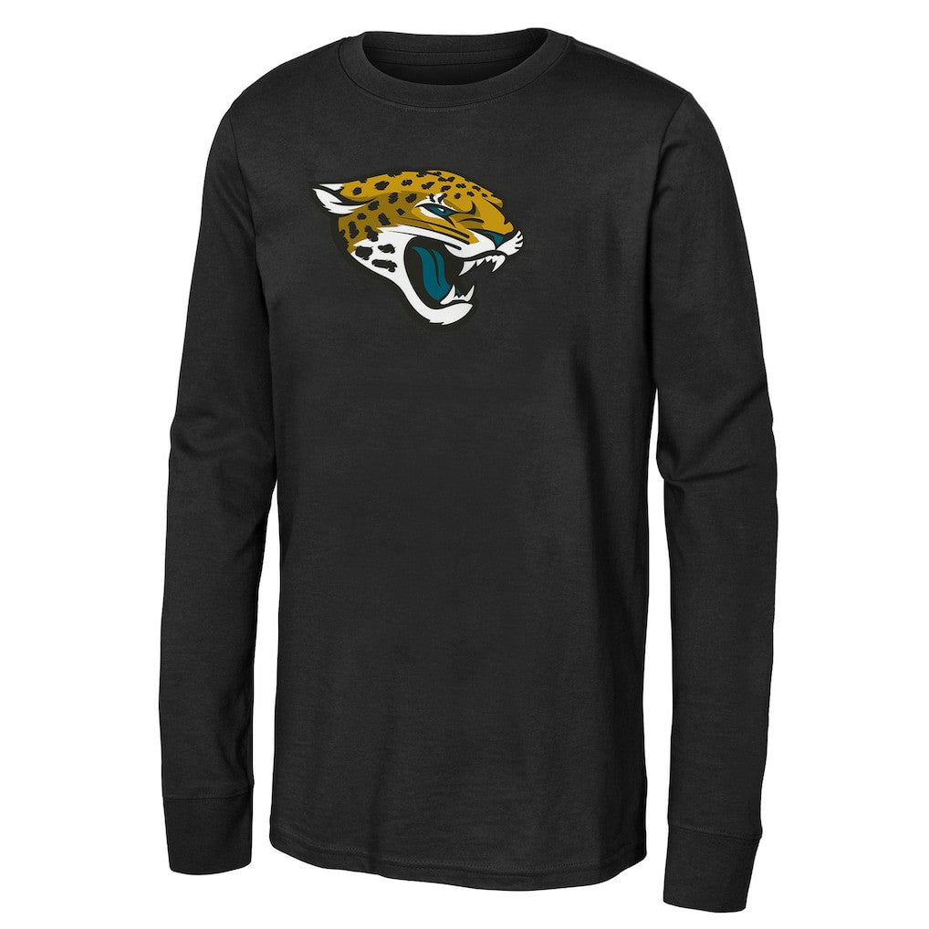 Jacksonville Jaguars Outerstuff Youth Primary Logo Long Sleeve T-Shirt Black - NFL