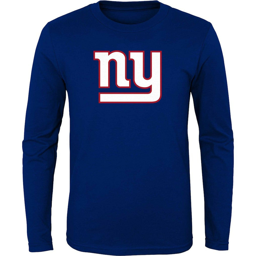 New York Giants Youth Primary Logo Long Sleeve T-Shirt Royal - NFL