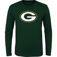 Green Bay Packers Youth Primary Logo Long Sleeve T-Shirt Green - NFL