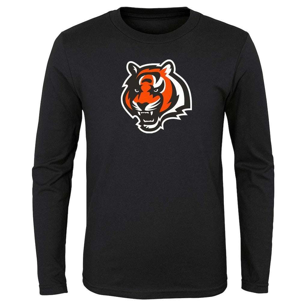 Cincinnati Bengals Preschool Primary Logo Long Sleeve T-Shirt Black - NFL