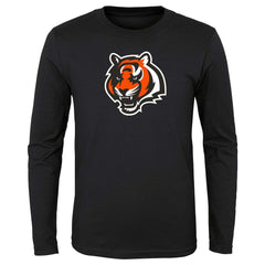 Cincinnati Bengals Preschool Primary Logo Long Sleeve T-Shirt Black - NFL