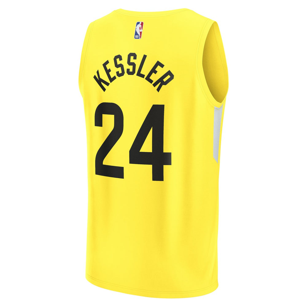 Fanatics - Walker Kessler Utah Jazz Fast Break Replica Player Jersey - Icon Edition - Yellow