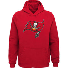 Tampa Bay Buccaneers Youth Team Logo Pullover Hoodie Red - NFL