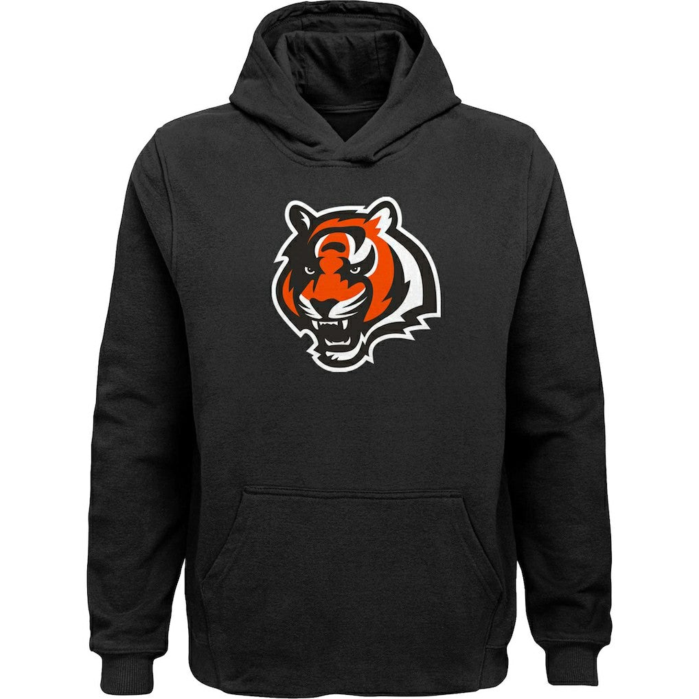 Cincinnati Bengals Youth Team Logo Pullover Hoodie Black - NFL