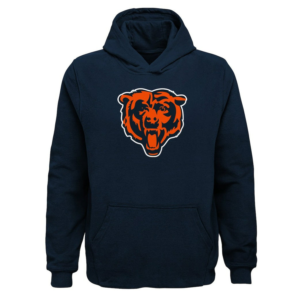 Chicago Bears Youth Team Logo Pullover Hoodie Navy - NFL