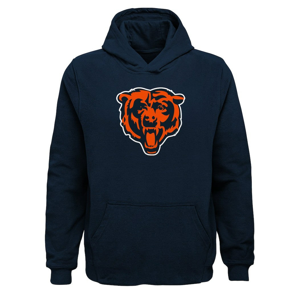 Chicago Bears Youth Team Logo Pullover Hoodie Navy - NFL