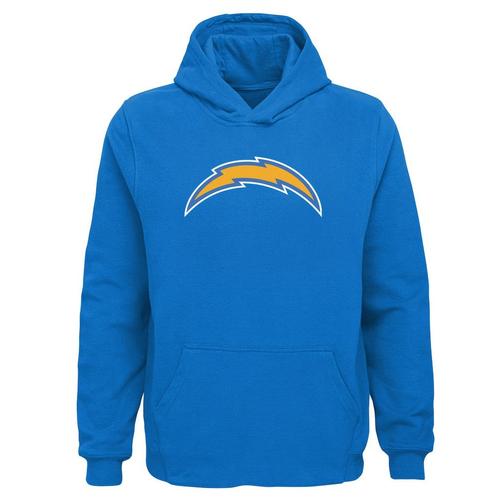 Los Angeles Chargers Youth Team Logo Pullover Hoodie Powder Blue - NFL