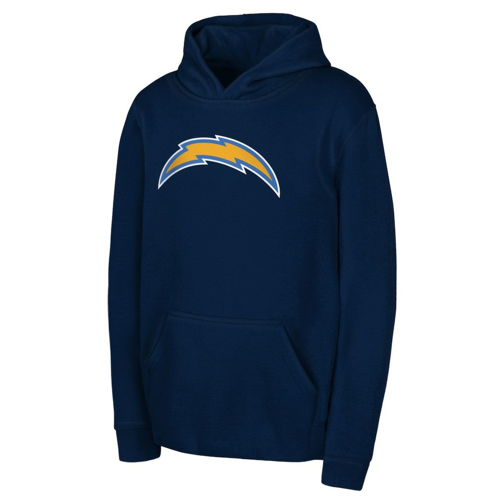 Los Angeles Chargers Youth Team Logo Pullover Hoodie Navy - NFL
