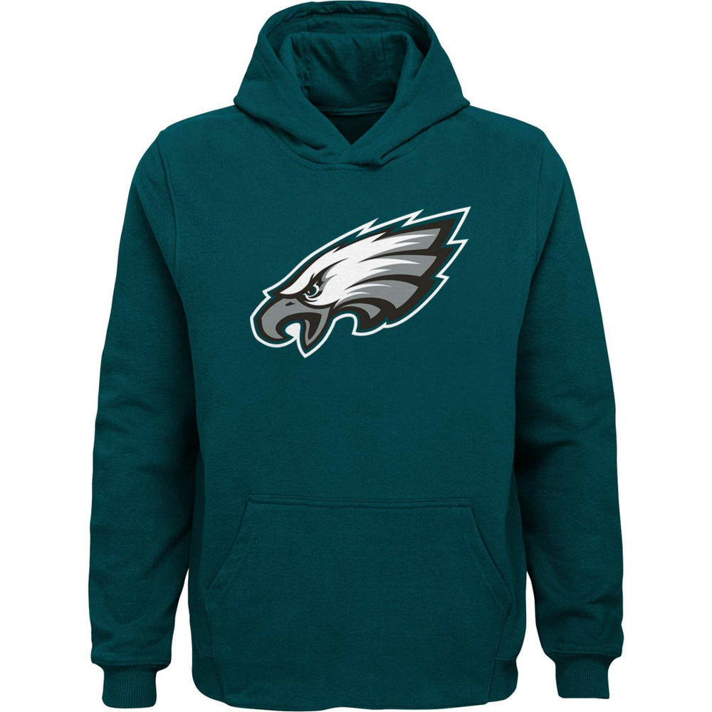 Philadelphia Eagles Youth Team Logo Pullover Hoodie Green - NFL
