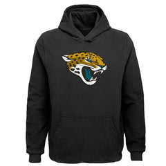 Jacksonville Jaguars Youth Team Logo Pullover Hoodie Black - NFL