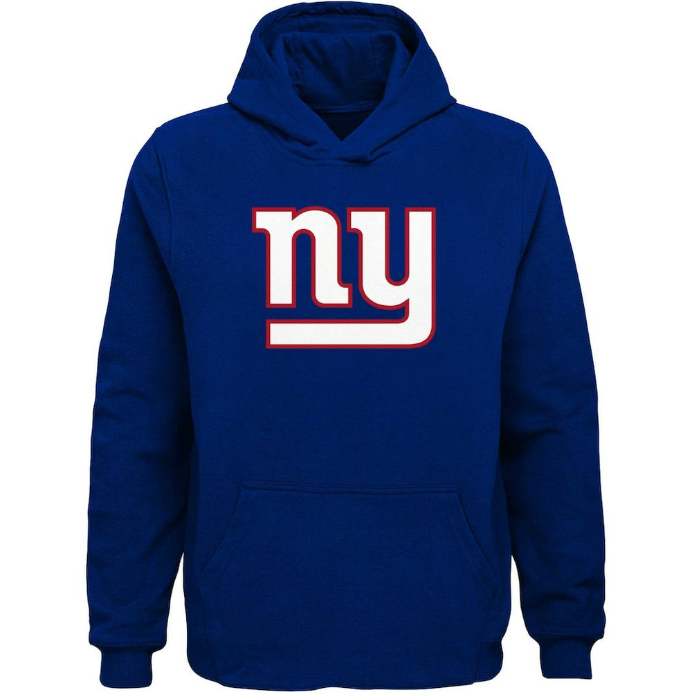 New York Giants Youth Team Logo Pullover Hoodie Royal - NFL