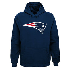 New England Patriots Youth Team Logo Pullover Hoodie Navy - NFL