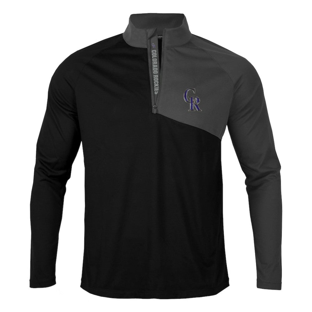 Colorado Rockies Levelwear Pinnacle Quarter-Zip Pullover Top for sale