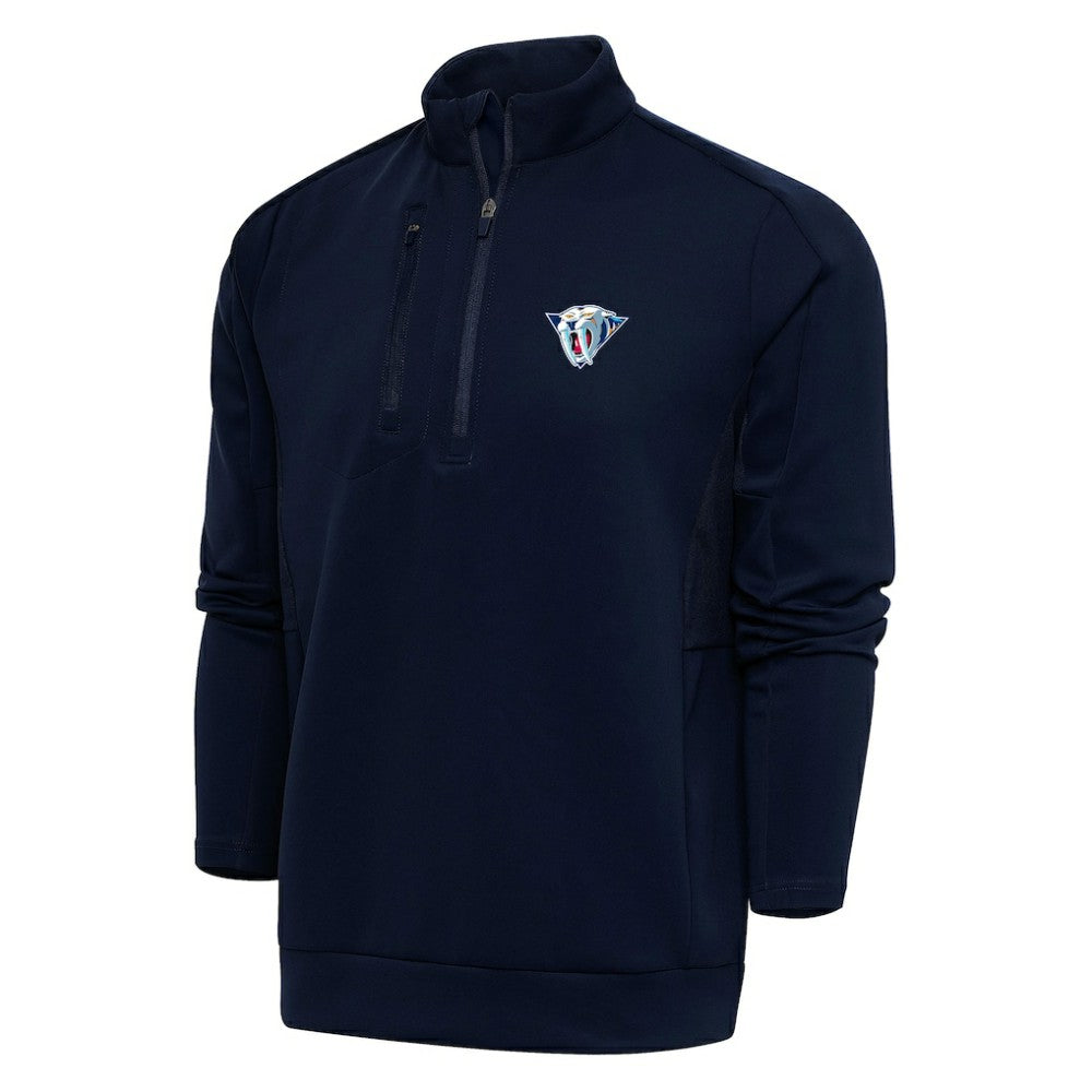 Nashville Predators - Antigua Special Edition 2.0 Generation Quarter-Zip Pullover Top Navy