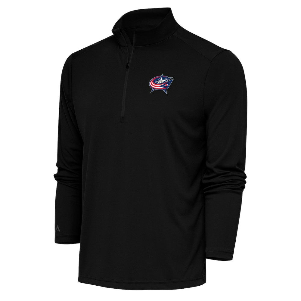 Columbus Blue Jackets - Antigua Special Edition 2.0 Tribute Quarter-Zip Pullover Top Black