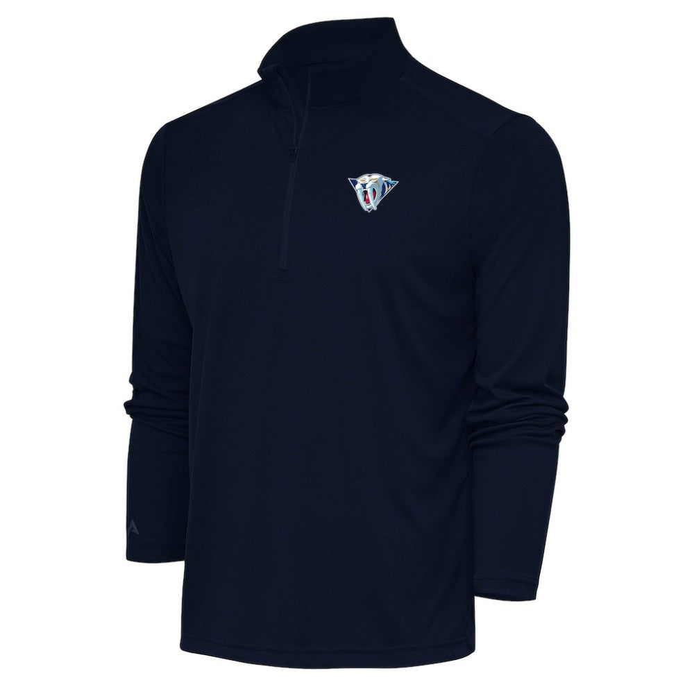 Nashville Predators - Antigua Special Edition 2.0 Tribute Quarter-Zip Pullover Top Navy