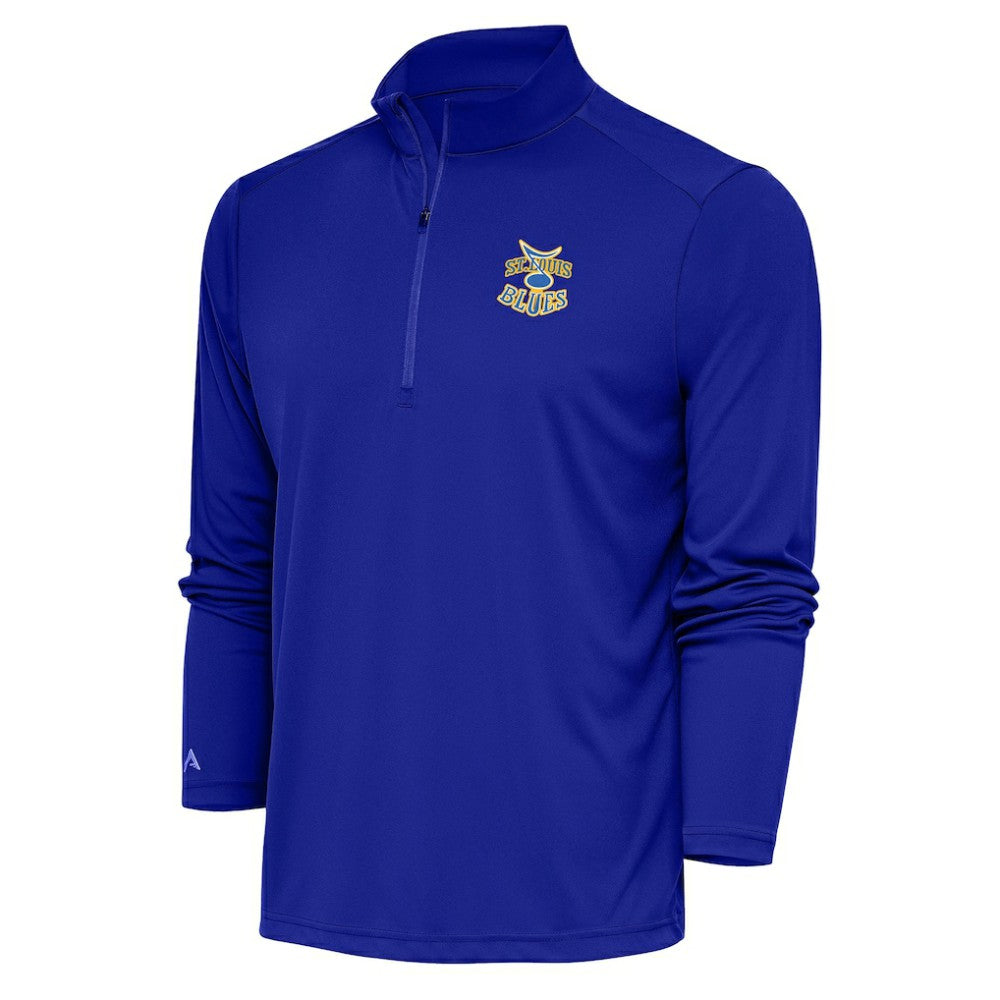 St. Louis Blues - Antigua Special Edition 2.0 Tribute Quarter-Zip Pullover Top Royal