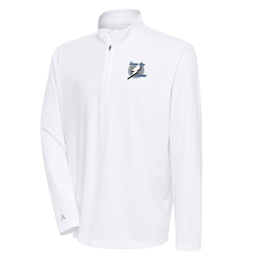 Tampa Bay Lightning - Antigua Special Edition 2.0 Tribute Quarter-Zip Pullover Top White