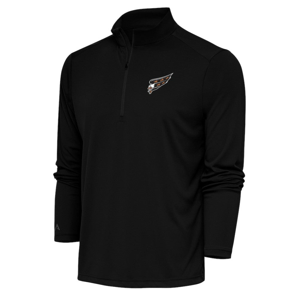Washington Capitals Antigua Special Edition 2.0 Tribute Quarter-Zip Pullover Top Black