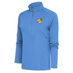 Florida Panthers - Antigua Women's Special Edition 2.0 Tribute Quarter-Zip Pullover Top Light Blue