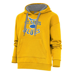 St. Louis Blues - Antigua Women's Special Edition 2.0 Victory Pullover Hoodie Gold