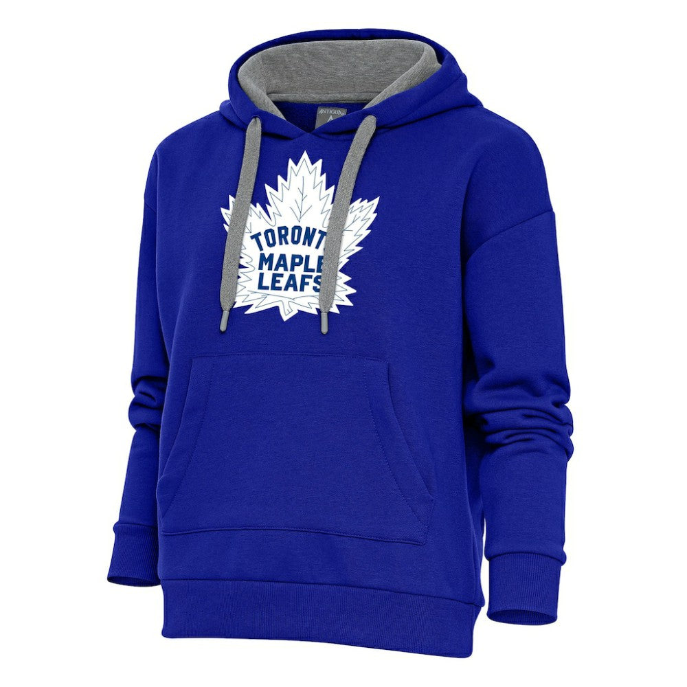 Toronto Maple Leafs - Antigua Women's Special Edition 2.0 Victory Pullover Hoodie Royal