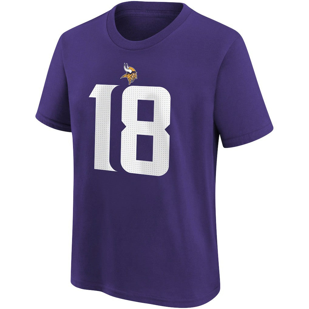 Justin Jefferson Minnesota Vikings Youth Player Name & Number T-Shirt Purple - Nike