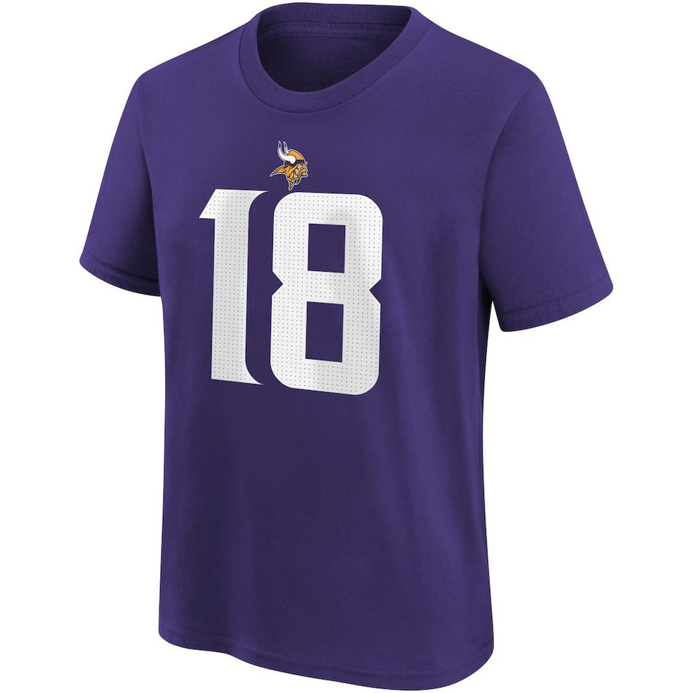 Justin Jefferson Minnesota Vikings Youth Player Name & Number T-Shirt Purple - Nike