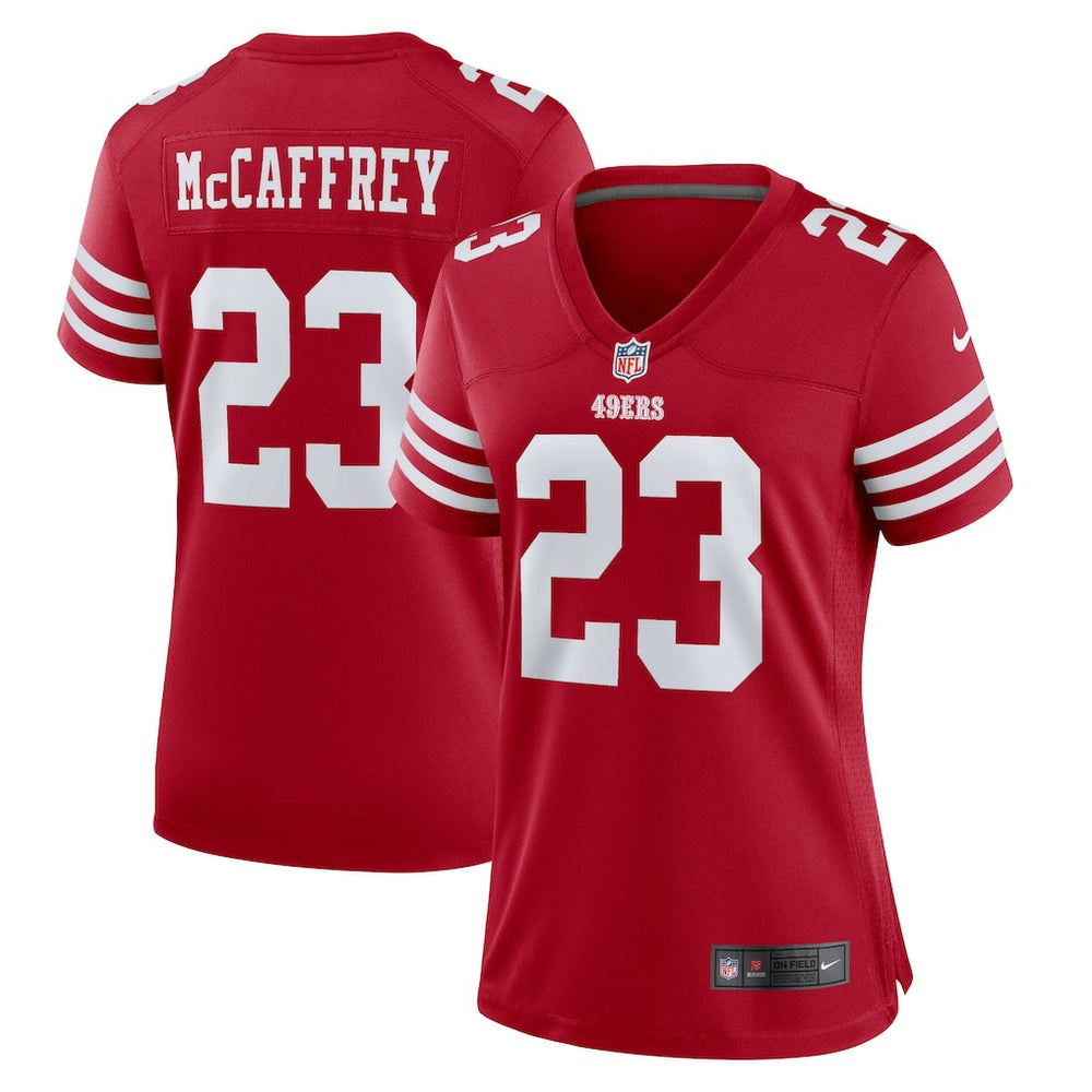 Christian McCaffrey San Francisco 49ers Women's Player Jersey Scarlet - Nike